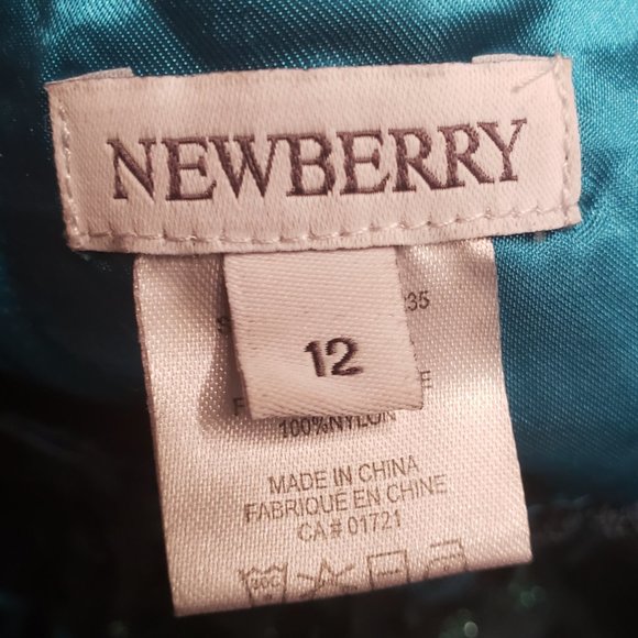 SOLD Small Polka-dot Turquoise Dress for Girls - Picture 3 of 5